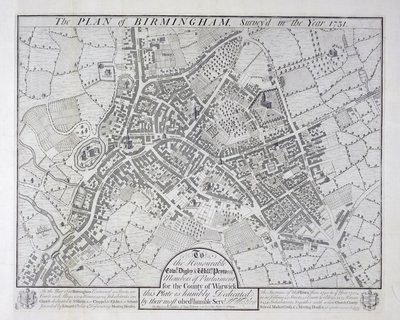 Plan of Birmingham by William Westley